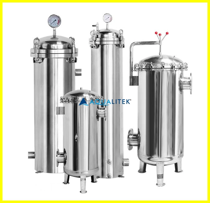 SS cartridge filter housing