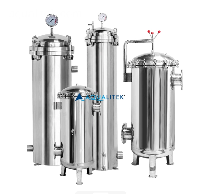 SS cartridge filter housing