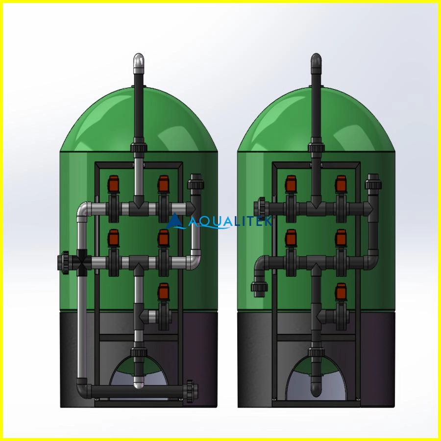 big flow sand filter carbon filter